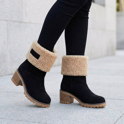 Sancha Fleece-Lined Ankle Boots with Lug Sole