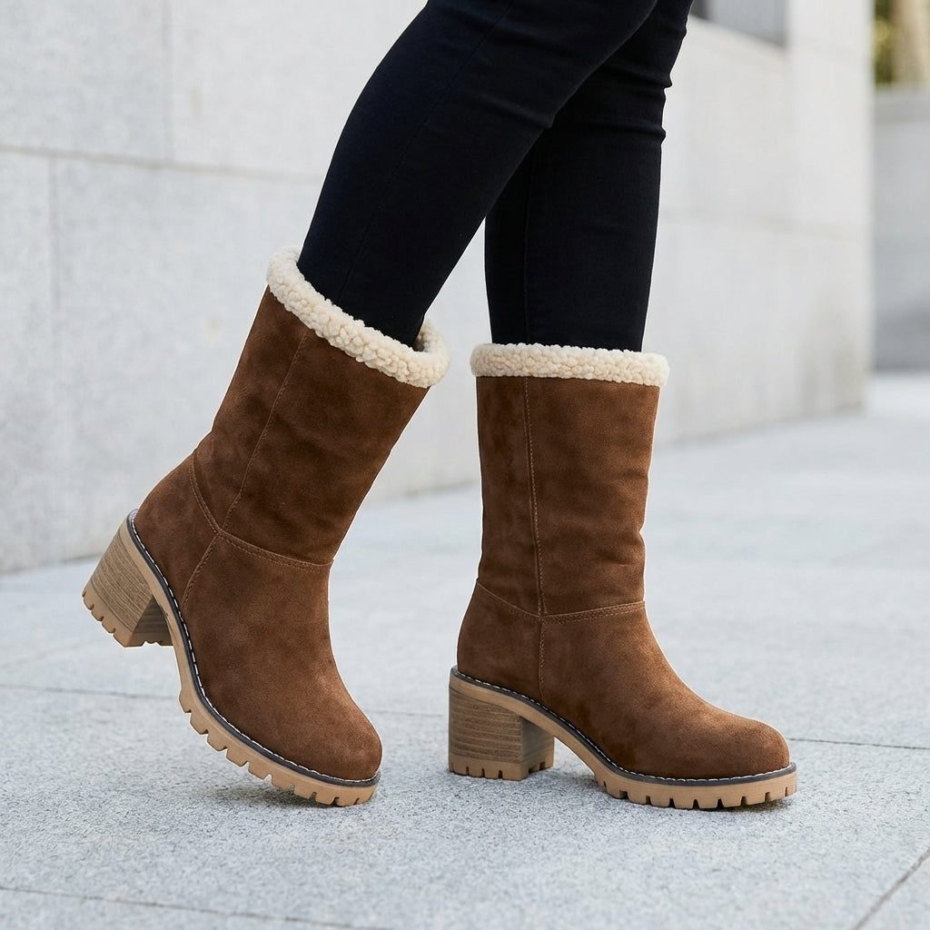 Sancha Fleece-Lined Ankle Boots with Lug Sole