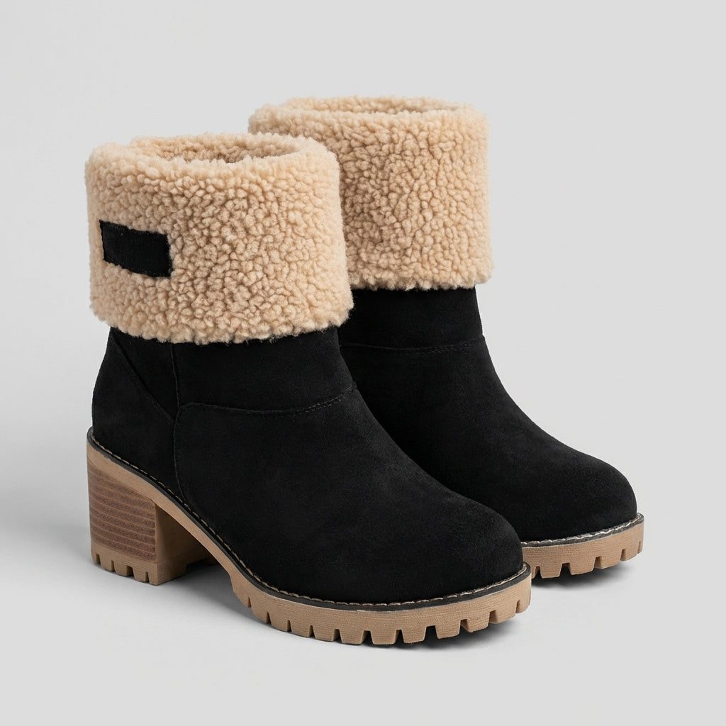 Sancha Fleece-Lined Ankle Boots with Lug Sole