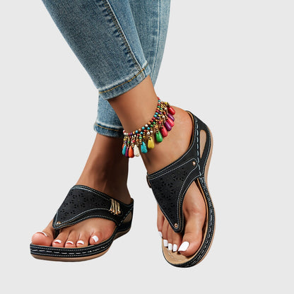 Bleuzenn Platform Thong Sandals