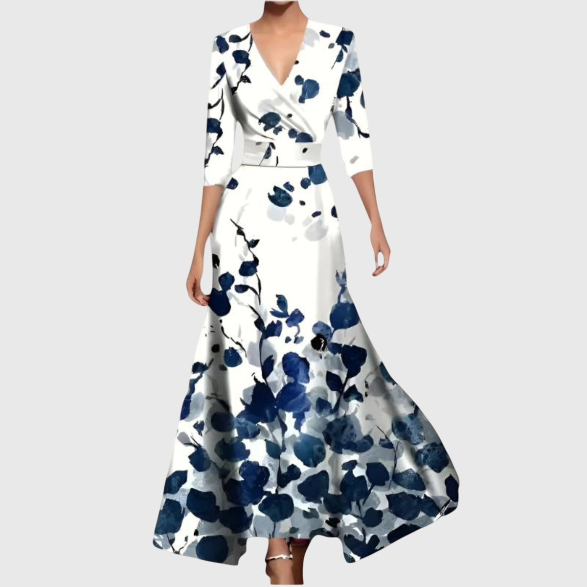 Nikoleta Floral Wrap Maxi Dress