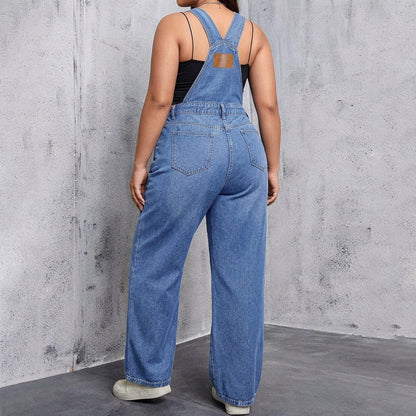 Thibaude Denim Straight Leg Overalls for Weekends