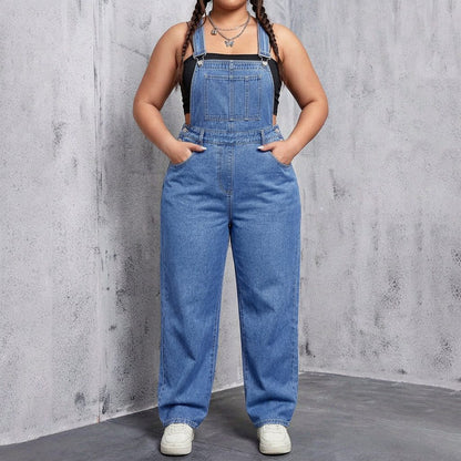 Thibaude Denim Straight Leg Overalls for Weekends