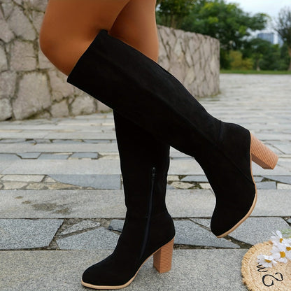 Frotilde Knee-High Block Heel Cowboy Boots