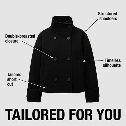 Hereswith Double-Breasted Short Coat