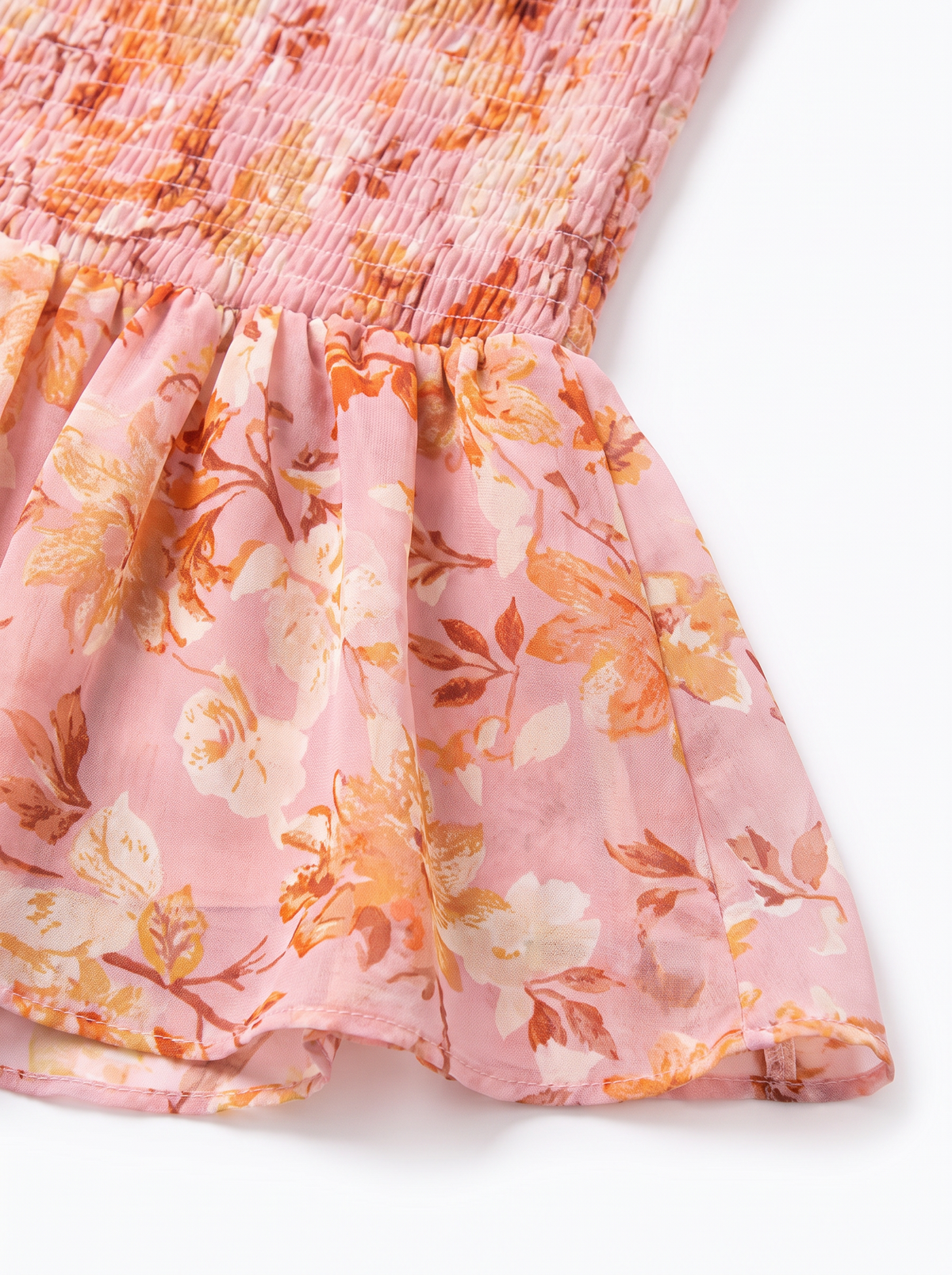 Tsovinar Floral Wedding Guest Midi Dress with Puff Sleeves slot3