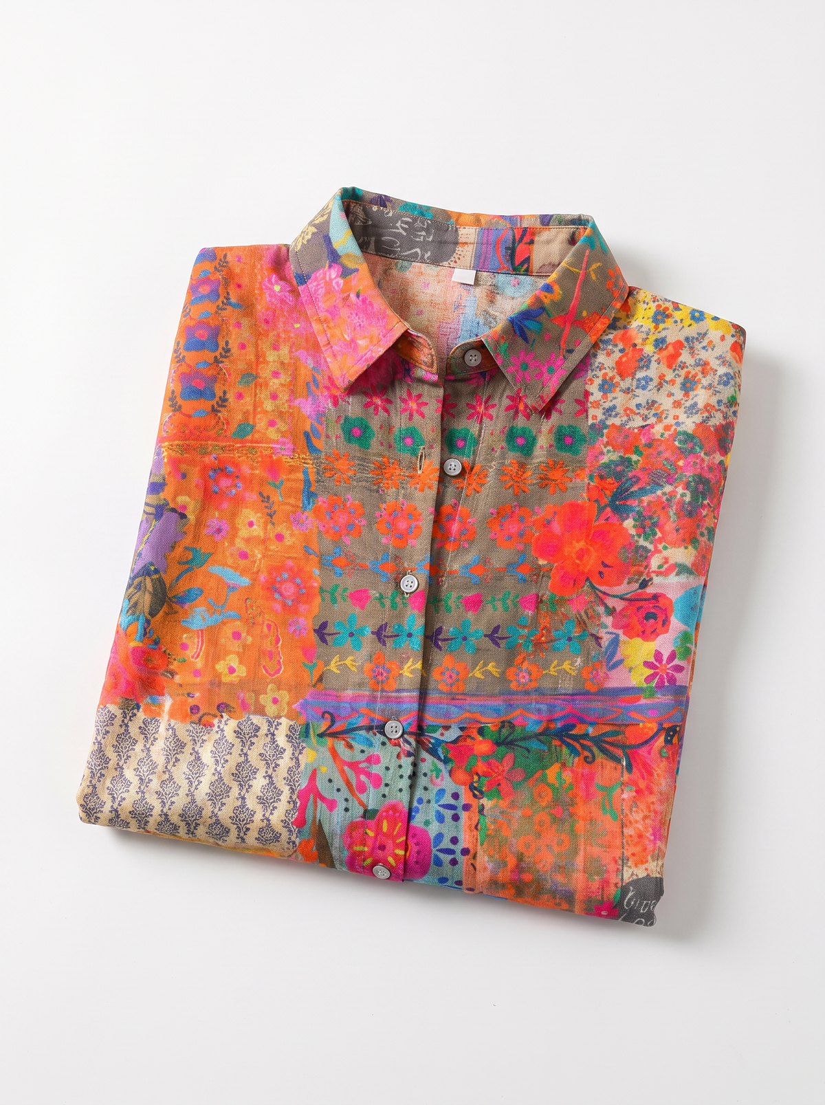Briallen Vintage Relaxed Floral Shirt slot2