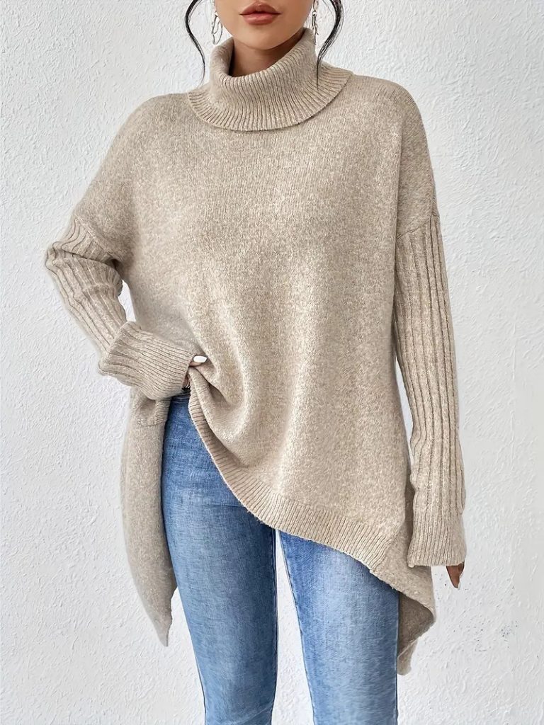 Bilihilde Oversized Turtleneck Sweater