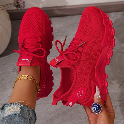 Aphra | Lace-Up Mesh Sneakers for Women