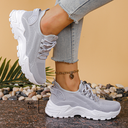 Aphra | Lace-Up Mesh Sneakers for Women