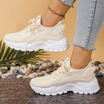 Aphra | Lace-Up Mesh Sneakers for Women
