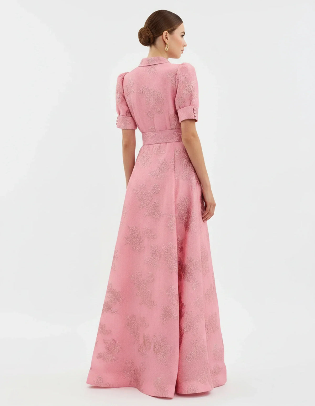 Lisabetta Wedding Guest A-Line Maxi Dress with Belt