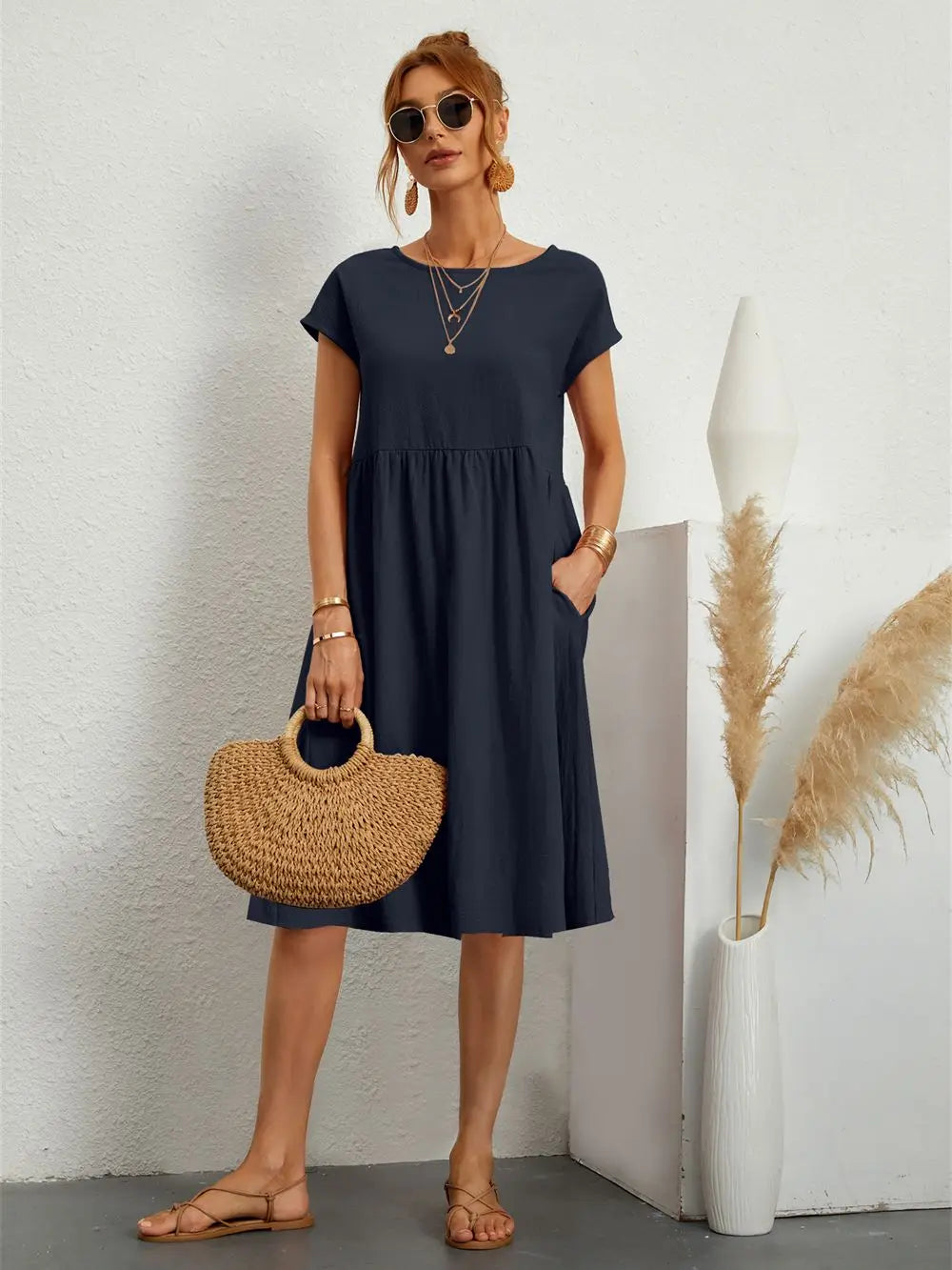 Anthousa A-Line Pocket Dress