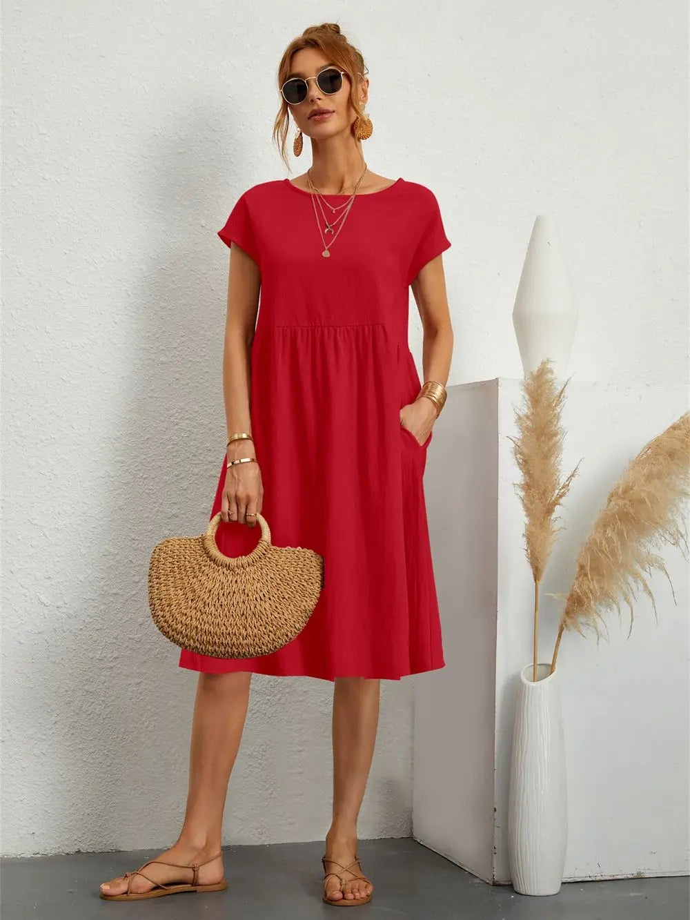 Anthousa A-Line Pocket Dress