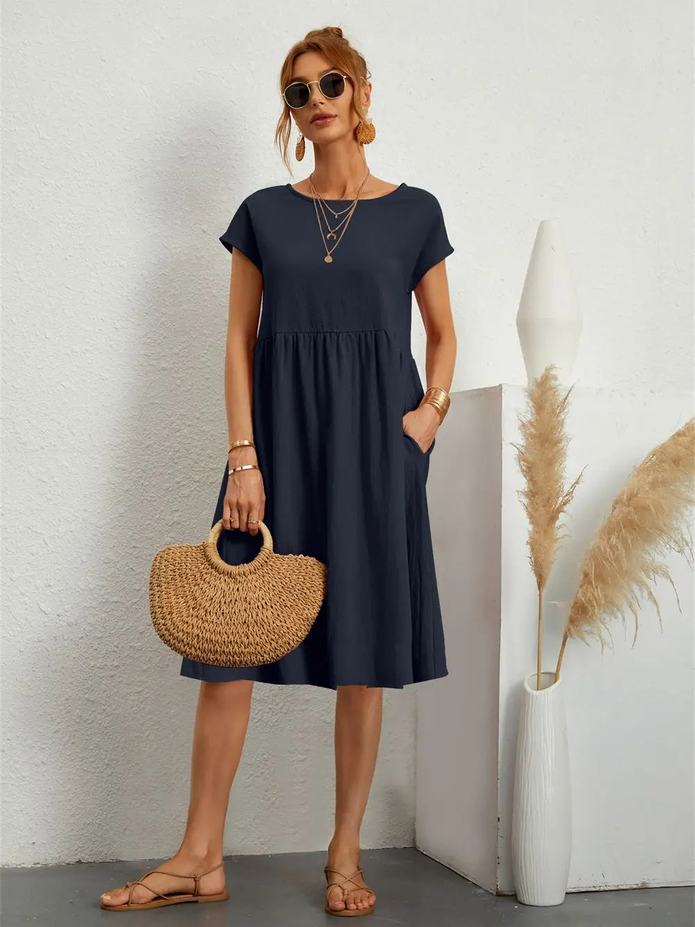 Anthousa A-Line Pocket Dress