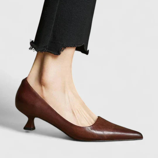 Isoarde Pointed Toe Block Heel Pumps