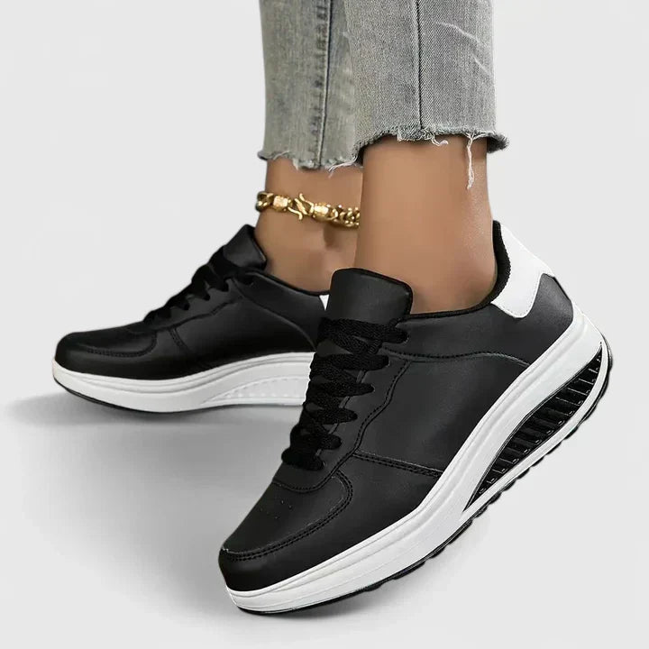 Diamante Lace-Up Platform Sneakers