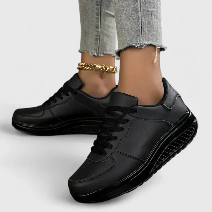 Diamante Lace-Up Platform Sneakers