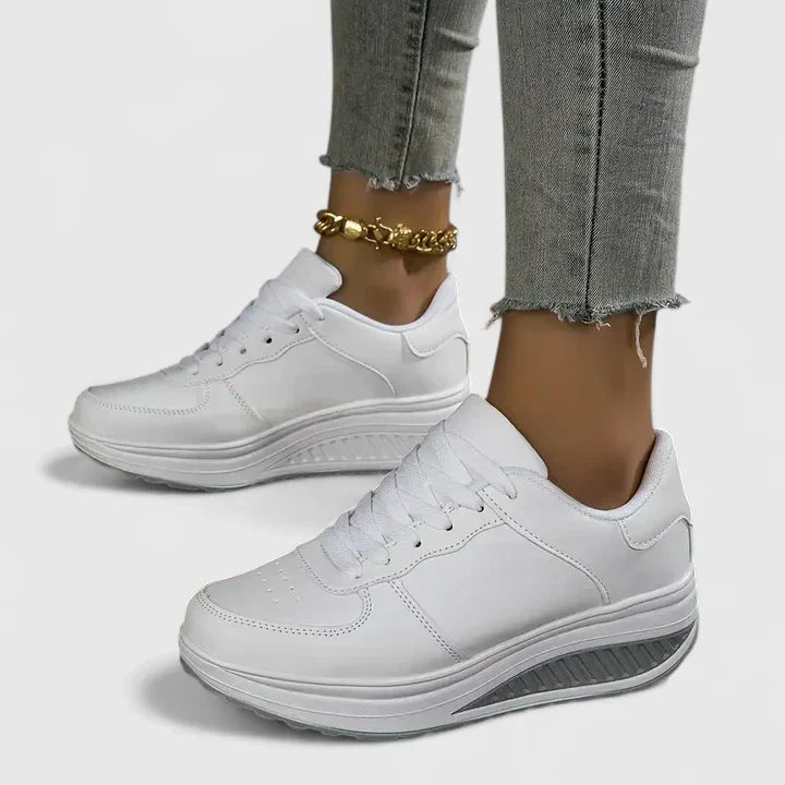 Diamante Lace-Up Platform Sneakers