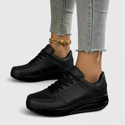 Diamante Lace-Up Platform Sneakers