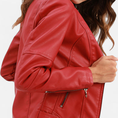 Terezia Cropped Zip-Up Jacket