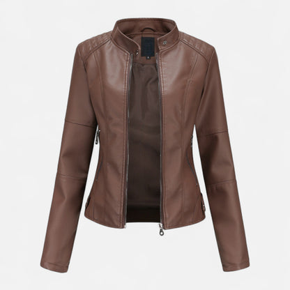 Terezia Cropped Zip-Up Jacket