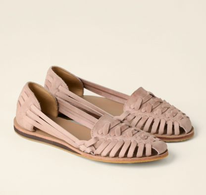 Haruko Woven Flat Sandals with Open Toe