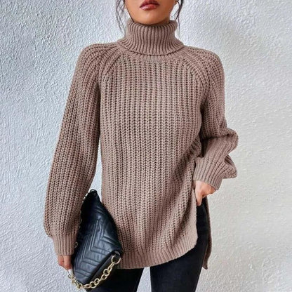 Egelina Ribbed Knit Roll Neck Jumper