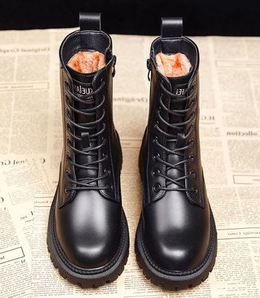 Cunegonde Ankle Snow Boots for Cold Days, Lace-Up