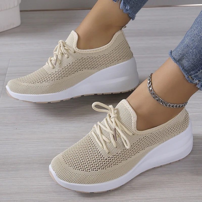 Modeste Knit Sneakers for Everyday, Lace-Up