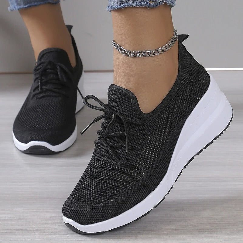 Modeste Knit Sneakers for Everyday, Lace-Up