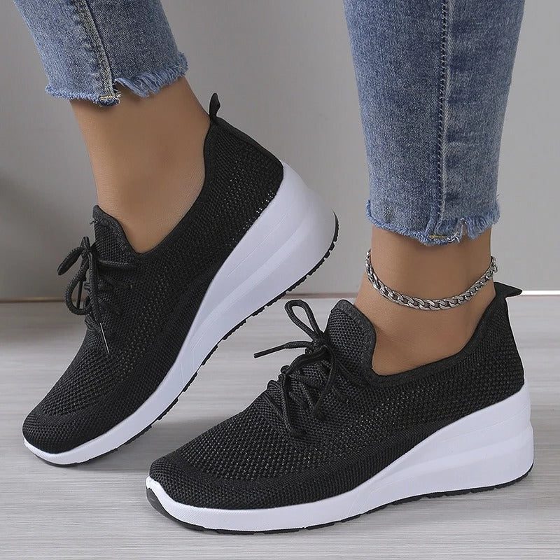 Modeste Knit Sneakers for Everyday, Lace-Up