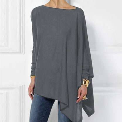 Maheut Asymmetrical Long Sleeve Top for Everyday