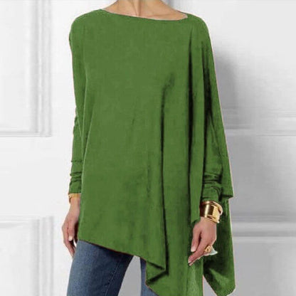 Maheut Asymmetrical Long Sleeve Top for Everyday