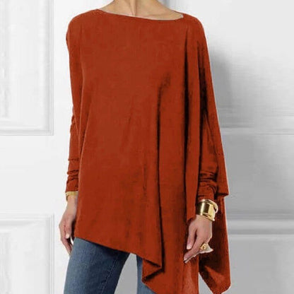 Maheut Asymmetrical Long Sleeve Top for Everyday