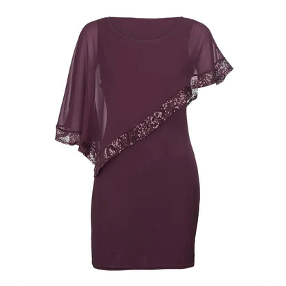 Radegonde Sequin Cold-Shoulder Midi Dress for Parties