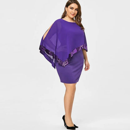 Radegonde Sequin Cold-Shoulder Midi Dress for Parties