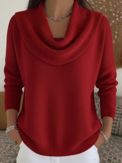Gaultierine Knit Cowl Neck Jumper