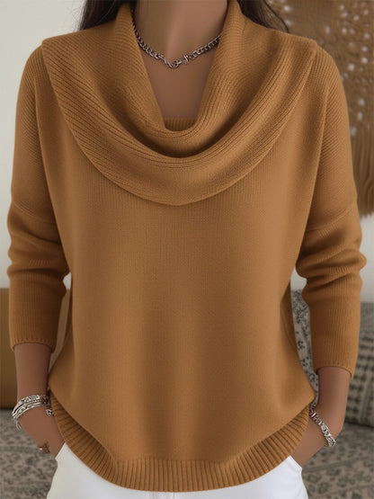 Gaultierine Knit Cowl Neck Jumper