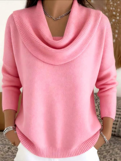 Gaultierine Knit Cowl Neck Jumper