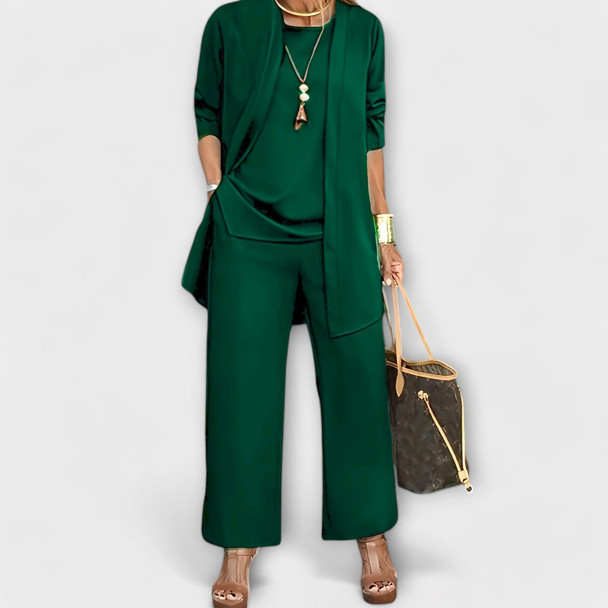 Vuillemette Wide Leg Three-Piece Set