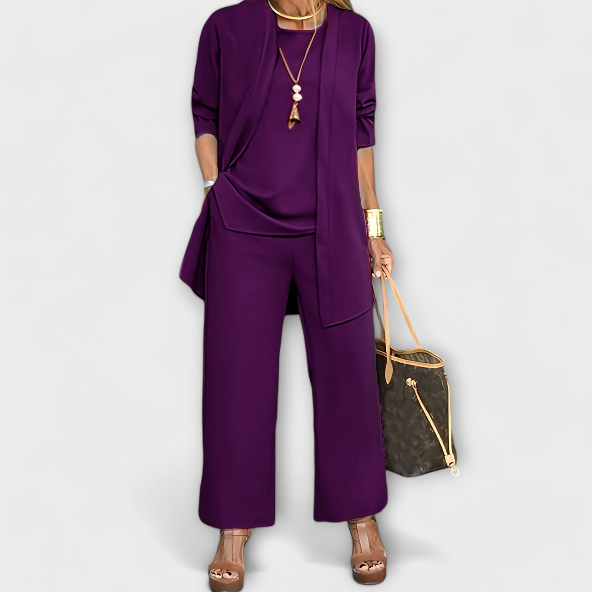 Vuillemette Wide Leg Three-Piece Set