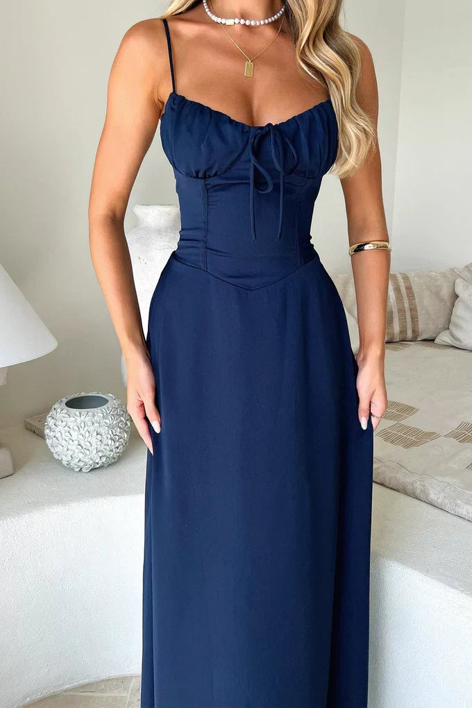 Vardui Wedding Guest Maxi Dress with Spaghetti Straps