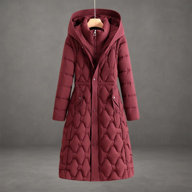 Ursuline Hooded Longline Quilted Coat for Winter
