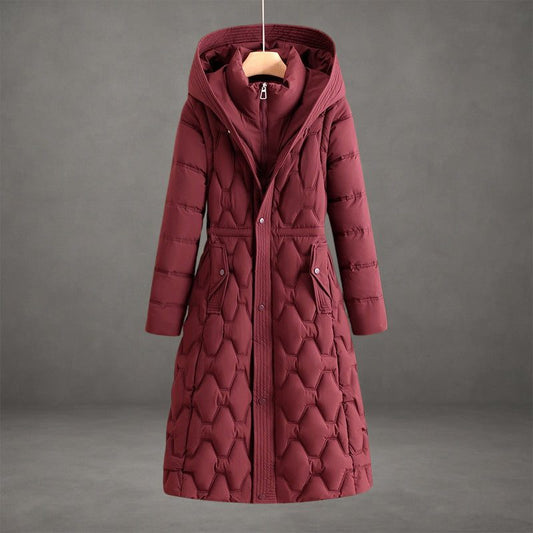 Ursuline Hooded Longline Quilted Coat for Winter