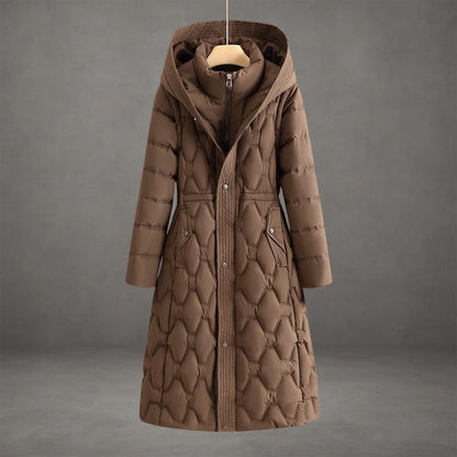 Ursuline Hooded Longline Quilted Coat for Winter