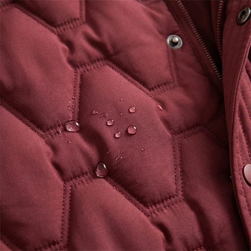 Ursuline Hooded Longline Quilted Coat for Winter