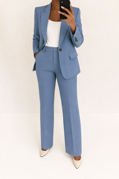 Halima Wide Leg Blazer Suit Set