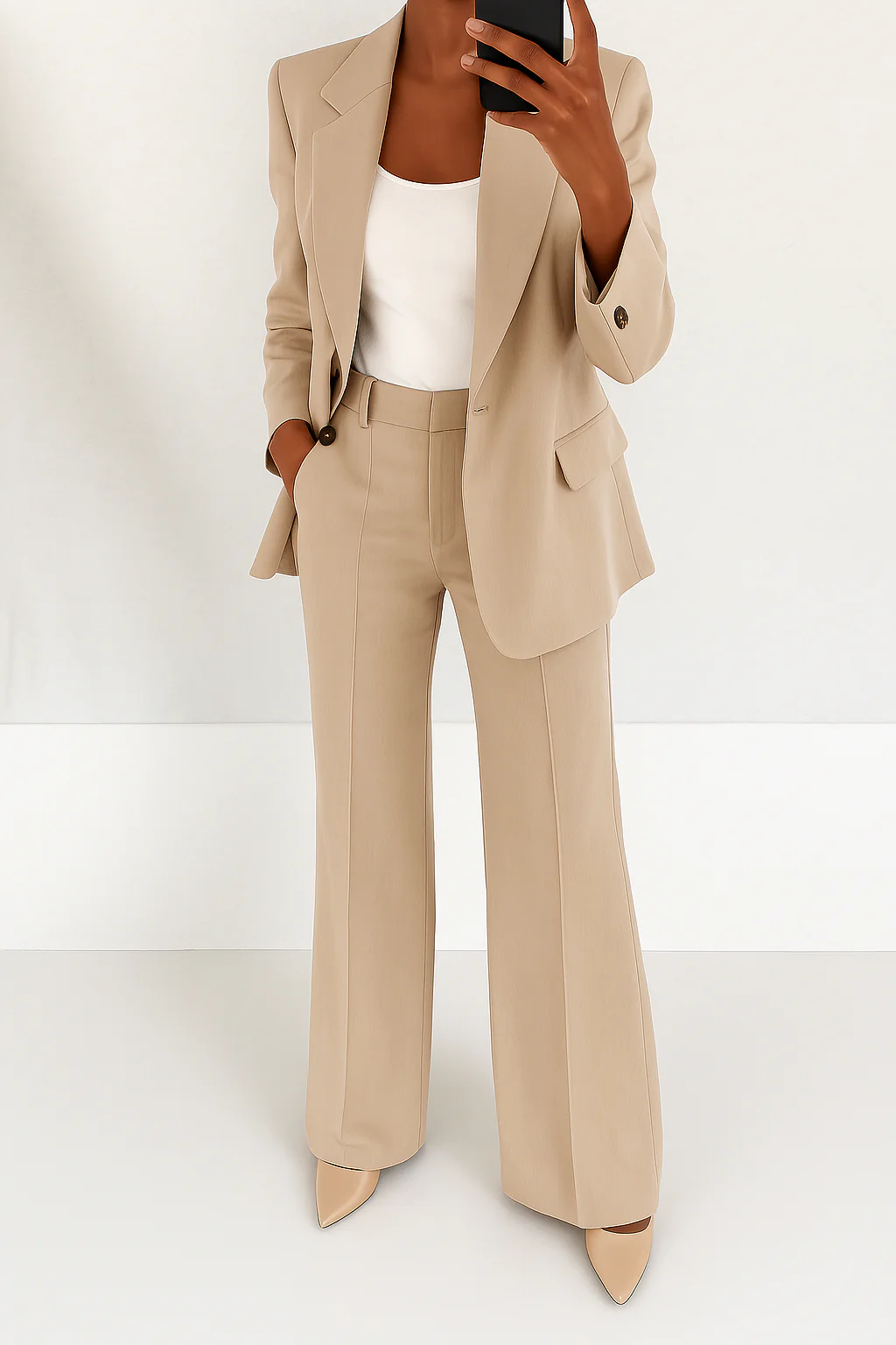 Halima Wide Leg Blazer Suit Set