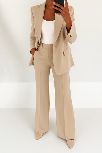 Halima Wide Leg Blazer Suit Set